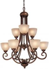 Dolan Designs 1152-60 - Nine Light Peruvian Up Chandelier