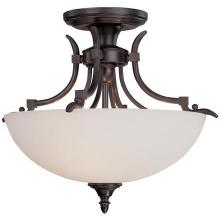 Dolan Designs 1175-20 - Three Light Antique Bronze Bowl Semi-Flush Mount