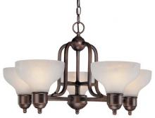 Dolan Designs 1320-20 - Five Light Antique Bronze Up Chandelier