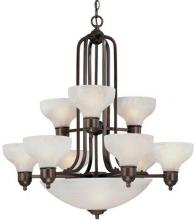 Dolan Designs 1332-20 - Twelve Light Antique Bronze Up Chandelier