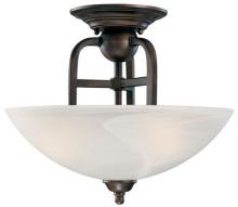 Dolan Designs 1334-20 - Three Light Antique Bronze Bowl Semi-Flush Mount