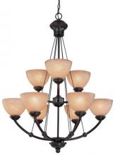 Dolan Designs 1662-20 - Nine Light Antique Bronze Up Chandelier