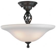 Dolan Designs 188-34 - Two Light Olde World Iron Bowl Semi-Flush Mount