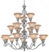 Dolan Designs 1963-09 - Eighteen Light Satin Nickel Up Chandelier