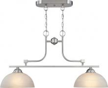 Dolan Designs 201-09 - Two Light Satin Nickel Island Light