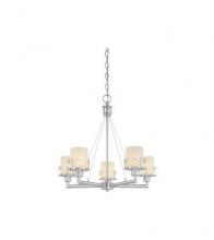 Dolan Designs 2030-09 - Five Light Satin Nickel Up Chandelier