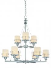 Dolan Designs 2032-09 - Nine Light Satin Nickel Up Chandelier