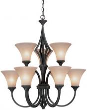 Dolan Designs 2152-34 - Nine Light Olde World Iron Up Chandelier