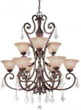 Dolan Designs 2272-90 - Nine Light Sienna Up Chandelier