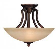 Dolan Designs 2305-90 - Three Light Sienna Bowl Semi-Flush Mount