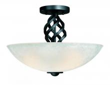 Dolan Designs 2335-110 - Three Light Midnight Bowl Semi-Flush Mount