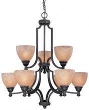 Dolan Designs 2412-34 - Nine Light Olde World Iron Up Chandelier