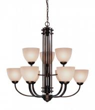 Dolan Designs 2422-90 - Nine Light Sienna Up Chandelier