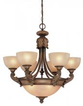 Dolan Designs 2450-54 - Nine Light Canyon Clay Up Chandelier