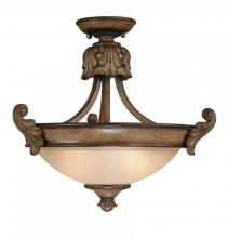 Dolan Designs 2455-54 - Two Light Canyon Clay Bowl Semi-Flush Mount