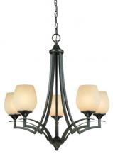 Dolan Designs 2730-34 - Five Light Olde World Iron Up Chandelier