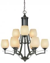 Dolan Designs 2732-34 - Nine Light Olde World Iron Up Chandelier