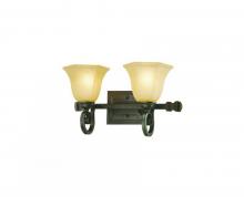 Dolan Designs 4772-34 - Two Light Olde World Iron Vanity