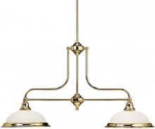 Dolan Designs 662-14 - Two Light Polished Brass Island Light