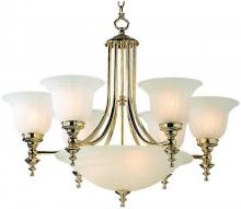 Dolan Designs 665-14 - Nine Light Polished Brass Up Chandelier