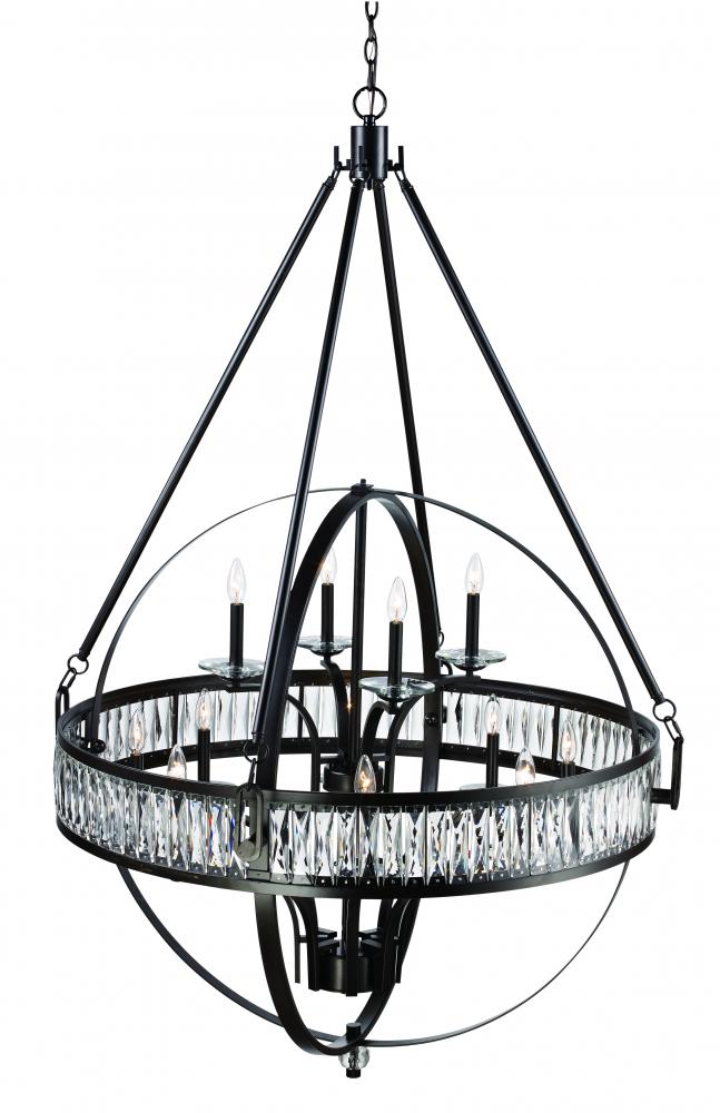 12LT SPHERE SHAPE CHANDELIER-R