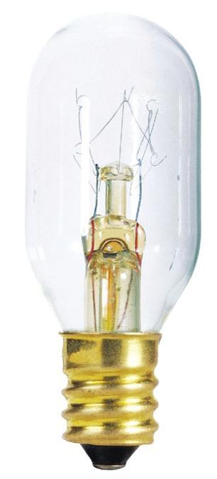 15W T7 Incandescent Clear E12 (Candelabra) Base, 120 Volt, Card