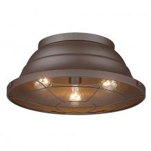 Golden 7316-OFM TBZ - Bartlett Outdoor Flush Mount in Textured Bronze