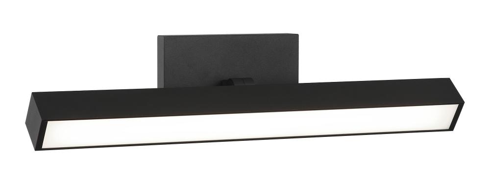 1 LT 18"W "PARALLEL" MATTE BLACK LED WALL SCONCE