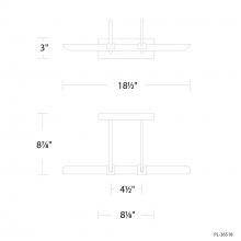 Modern Forms US Online PL-36518-30-BK - Ansel Picture Light