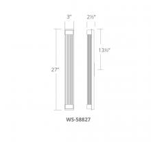 Modern Forms US Online WS-58827-BN - Tower Wall & Bath Light