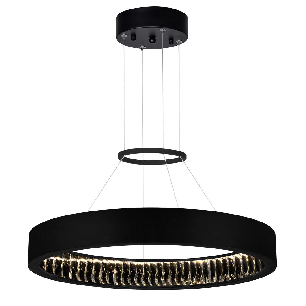 Rosalina LED Chandelier With Matte Black Finish