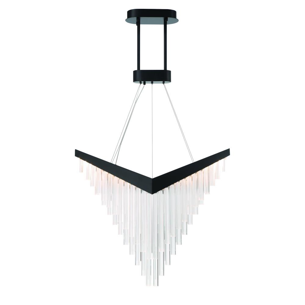 Vivien 32" LED Chandelier In Black