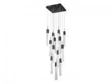 Avenue Lighting HF1905-13-GL-BK - The Original Glacier Avenue Collection Black 13 Light Pendant Fixture