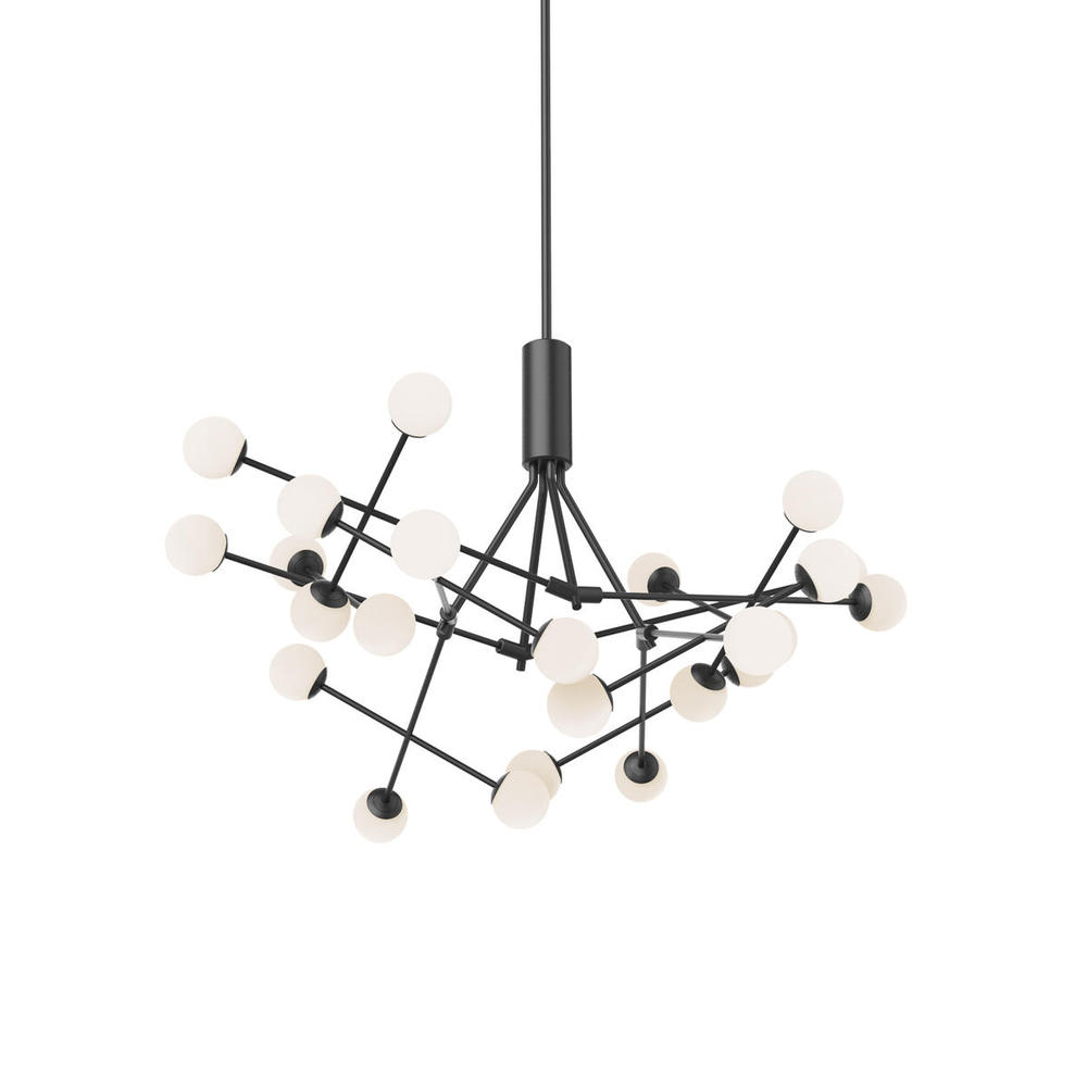 Moto 39-in Black LED Chandeliers