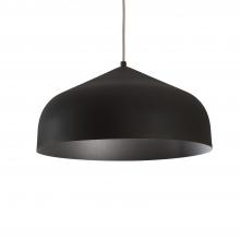 Kuzco Lighting Inc 49117-BK/BK - Helena 17-in Black/Black 1 Light Pendant