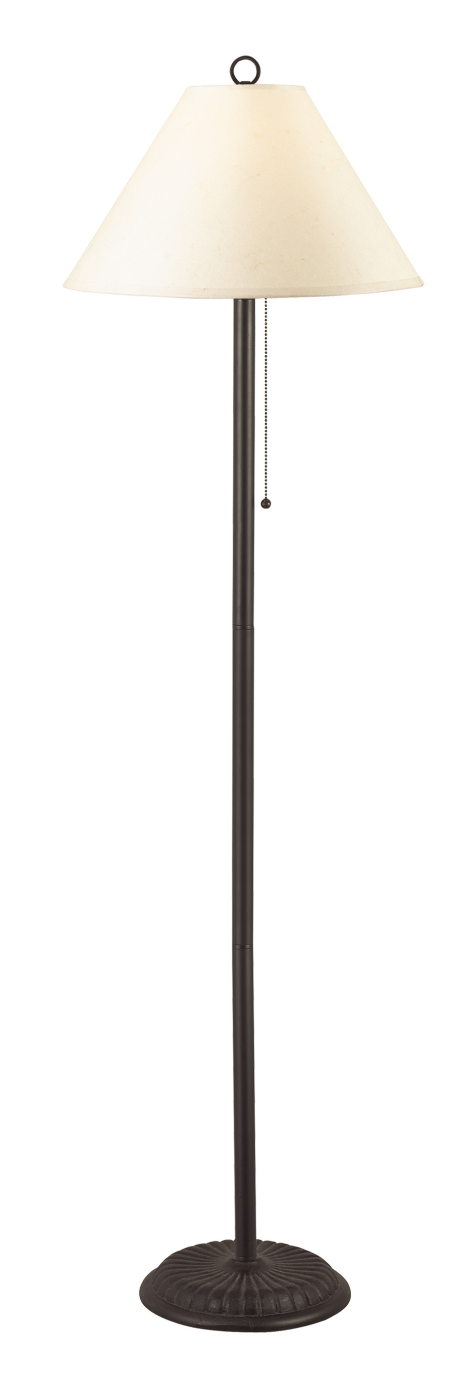 57" Height Metal Floor Lamp in Black Rust Finish