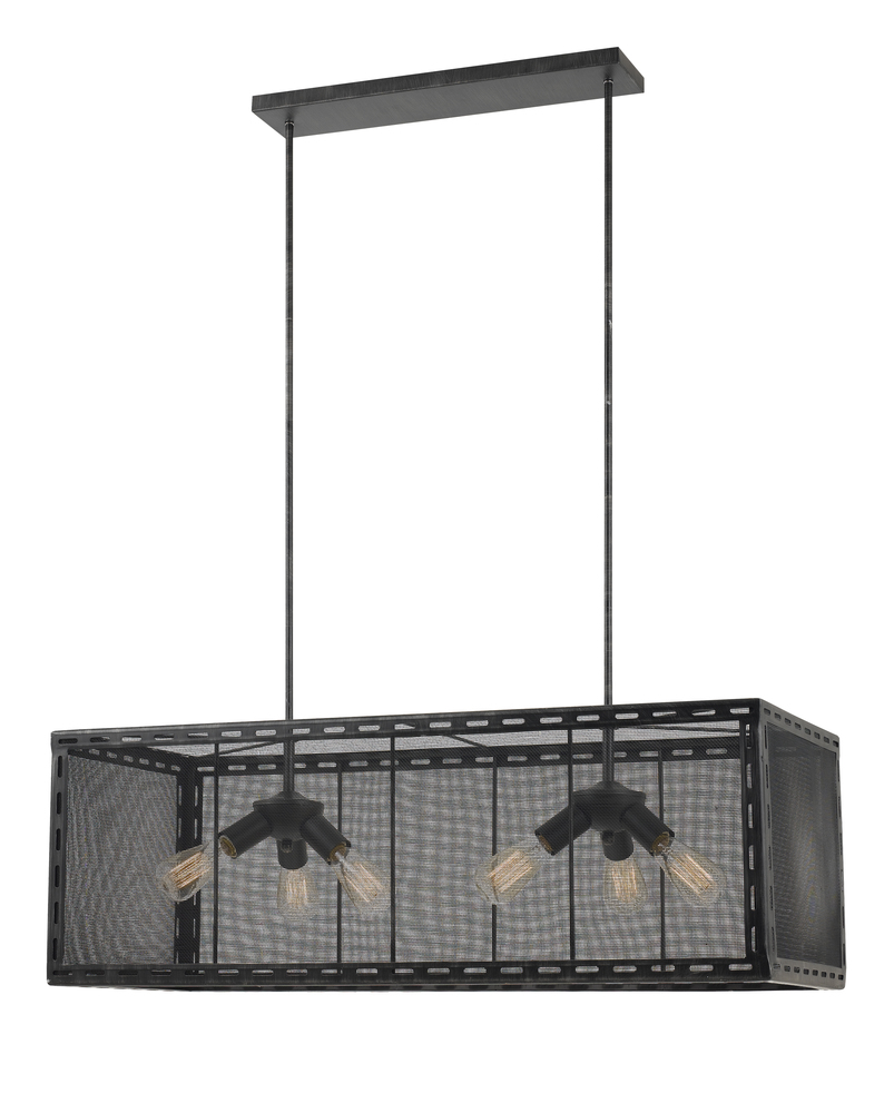 60W X 6 Evanston Metal Chandelier (Edison Bulbs Not Included)