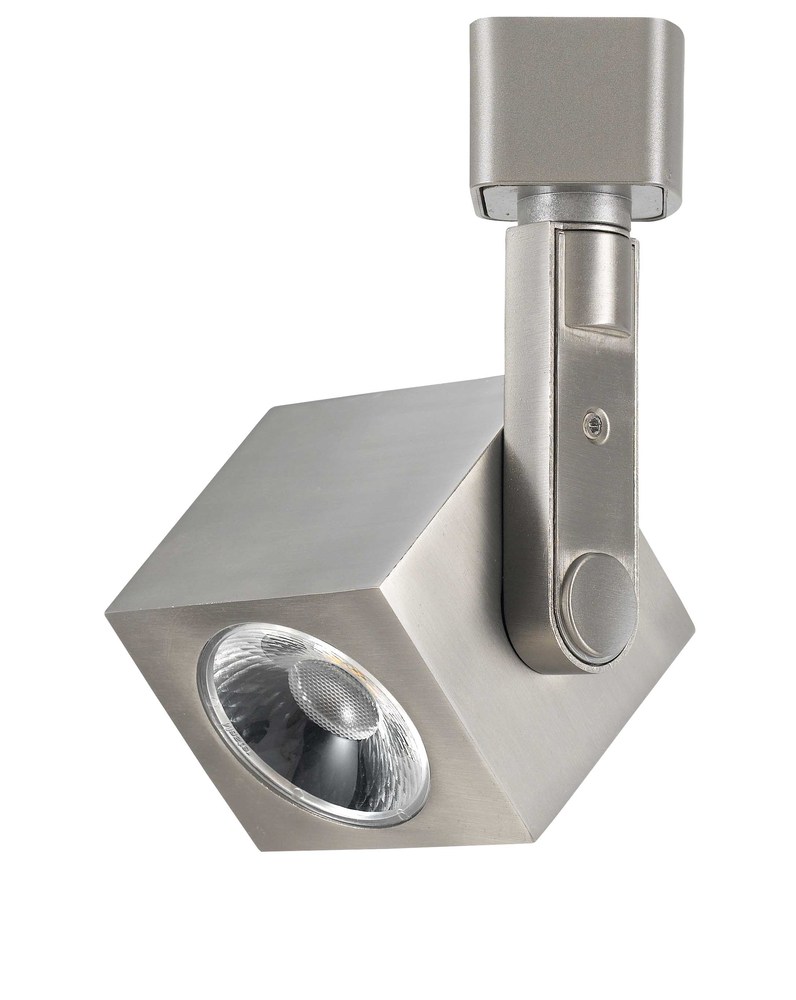 5.25" Height Casted Aluminum Fixture in Brushed Steel Finish