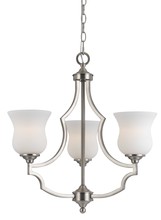 CAL Lighting FX-3531/3 - 22" Inch Three Light Chandelier in Brushed Steel