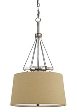 CAL Lighting FX-3538/1P - 33.88" Inch Pendant in Textured Steel