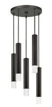 CAL Lighting FX-3723-5P-GM - 24" Height Aluminum Cast Pendant in Gun Metal Finish