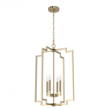 Hunter 19576 - Hunter Zoanne Alturas Gold 4 Light Pendant Ceiling Light Fixture