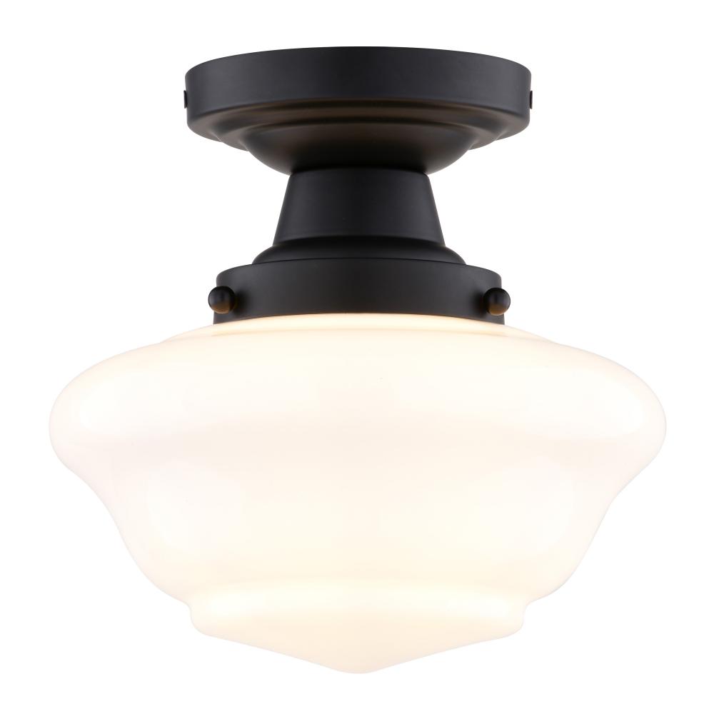 Eastgate 8.75-in. W Semi-Flush Ceiling Light Matte Black