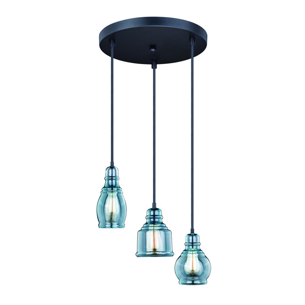 Millie 3L Assorted Mini Pendant Oil Rubbed Bronze