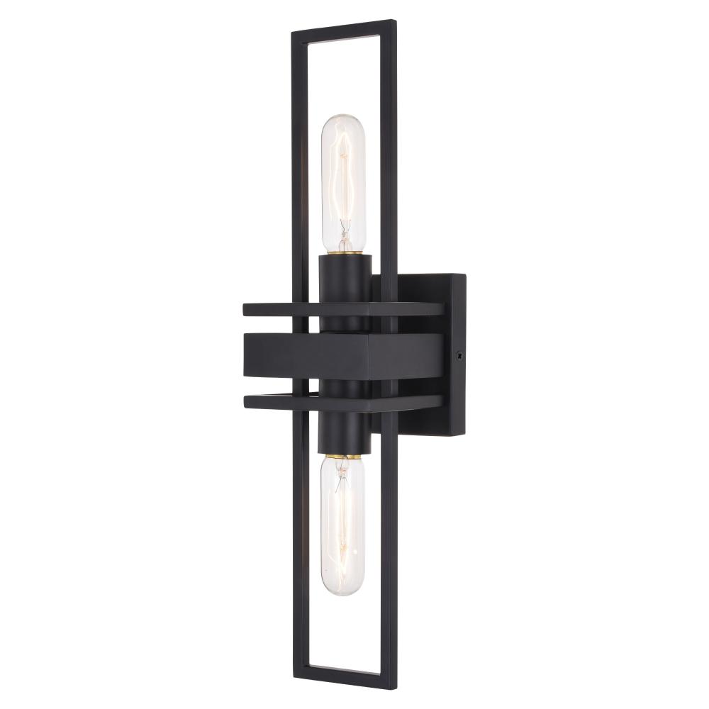 Marquis 2 Light Wall Light Matte Black