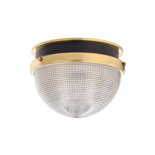 Hudson Valley 6914-AGB/BK - 1 LIGHT LARGE FLUSH MOUNT