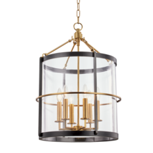 Hudson Valley BKO201-AOB - 6 LIGHT LARGE PENDANT