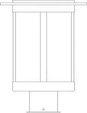 Arroyo Craftsman SAP-9GW-VP - 9" Santorini Post Mount