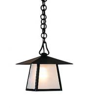 Arroyo Craftsman CH-8HM-RB - 8" carmel pendant with hillcrest overlay