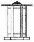 Arroyo Craftsman ETC-11GWC-RB - 11" etoile column mount